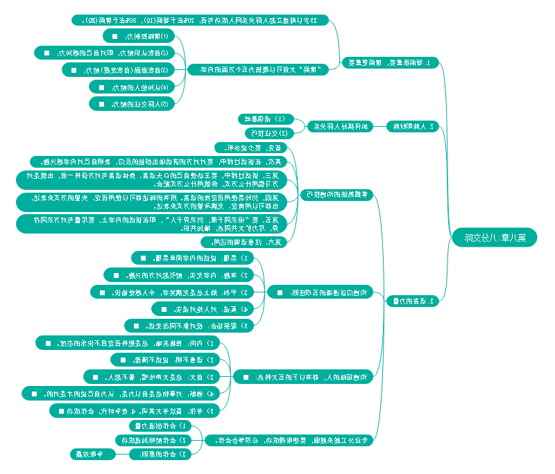 思维导图之八分交际