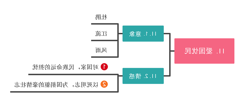 爱国忧民思维导图