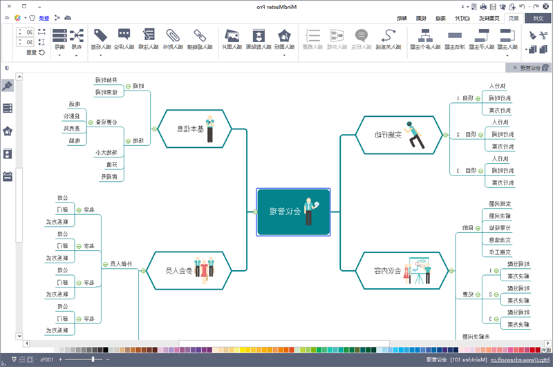 mindmaster软件编辑界面